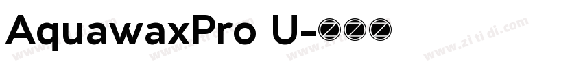 AquawaxPro U字体转换